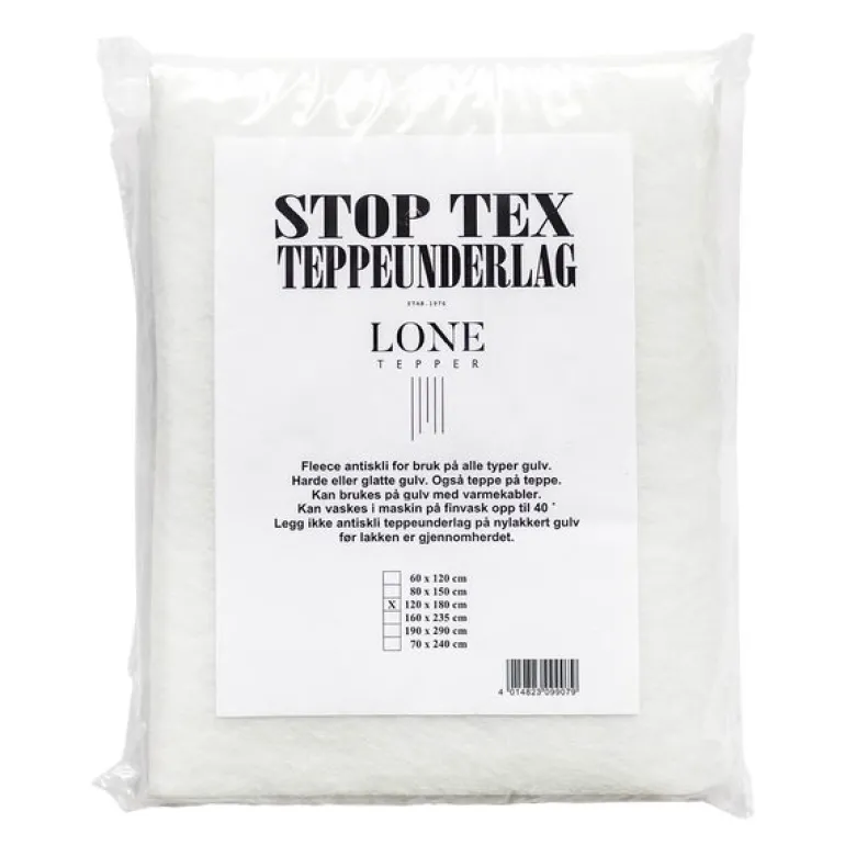 Stop-Tex filt teppeunderlag 120x180 cm