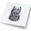 Store kunstkort ryggsekk