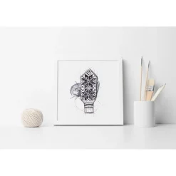 Store kunstkort selbuvott