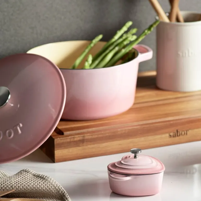 Støpejernsgryte 4,4L blush pink