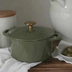 Støpejernsgryte 2L forever olive
