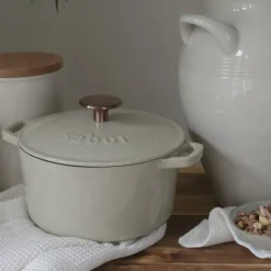 Støpejernsgryte 2L warm grey