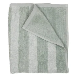 Stripe badehåndkle 70x140 cm lysegrønn