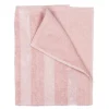 Stripe badehåndkle 70x140 cm lys rosa