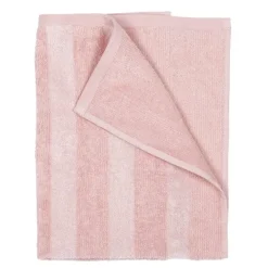 Stripe badehåndkle 70x140 cm lys rosa