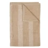Stripe badehåndkle 70x140 cm sand