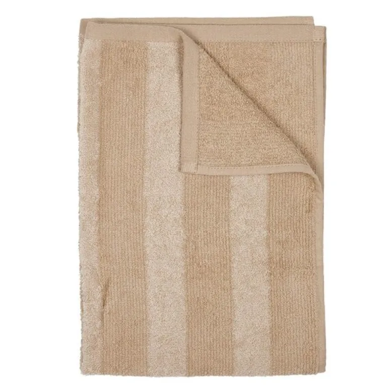 Stripe badehåndkle 70x140 cm sand