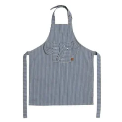 Striped Denim Elefantforkle forkle 56x44 cm blue