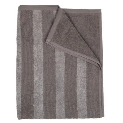 Stripe håndkle 50x70 cm grå