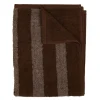 Stripe håndkle 50x70 cm kaffe