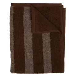 Stripe håndkle 50x70 cm kaffe
