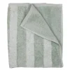 Stripe håndkle 50x70 cm lysegrønn