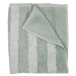 Stripe håndkle 50x70 cm lysegrønn
