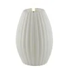 Stripe LED kubbelys 15x10cm hvit