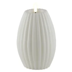 Stripe LED kubbelys 15x10cm hvit