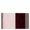 Stripes horisontal gulvmatte 120x67 cm bordeaux/rose/sand