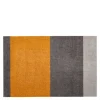 Stripes horisontal gulvmatte 90x60 cm dijon/grey