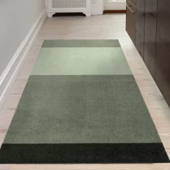 Stripes horisontal gulvmatte 200x90 cm green