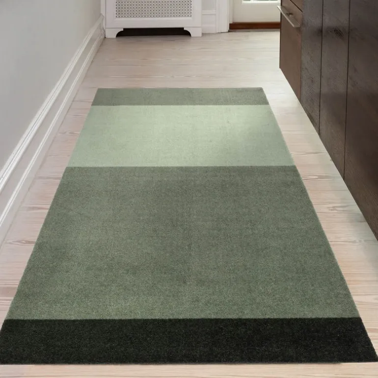 Stripes horisontal gulvmatte 200x90 cm green