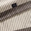 Stripet løper ribbed 50x150 cm mørkgrå/hvit