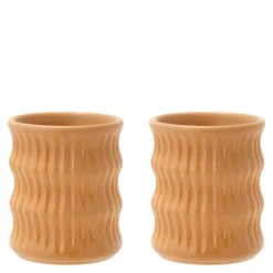 Styles krus m/ riflet mønster 30 cl 2 stk amber
