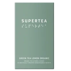 Supertea økologisk grønn te 30g 20 stk sitron