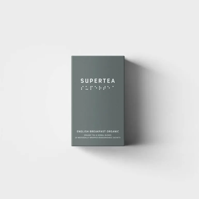 Supertea økologisk svart te 30g 20 stk english breakfast