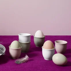 Swedish Grace eggeglass snø/hvit