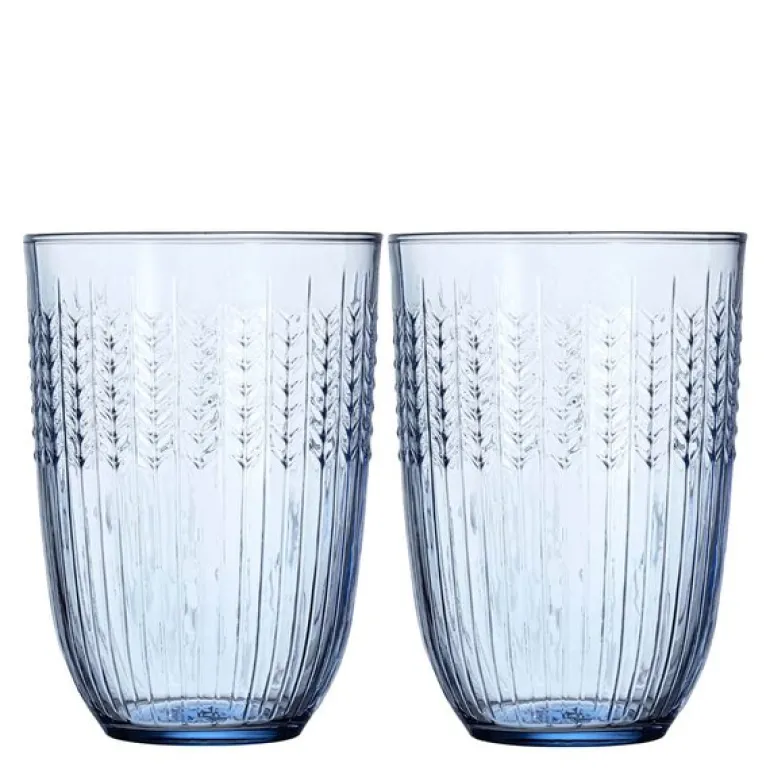 Swedish Grace glass 37 cl 2 stk blå