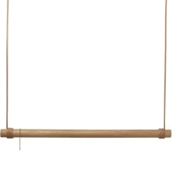 Swing L garderobestang 110 cm eik/skinn