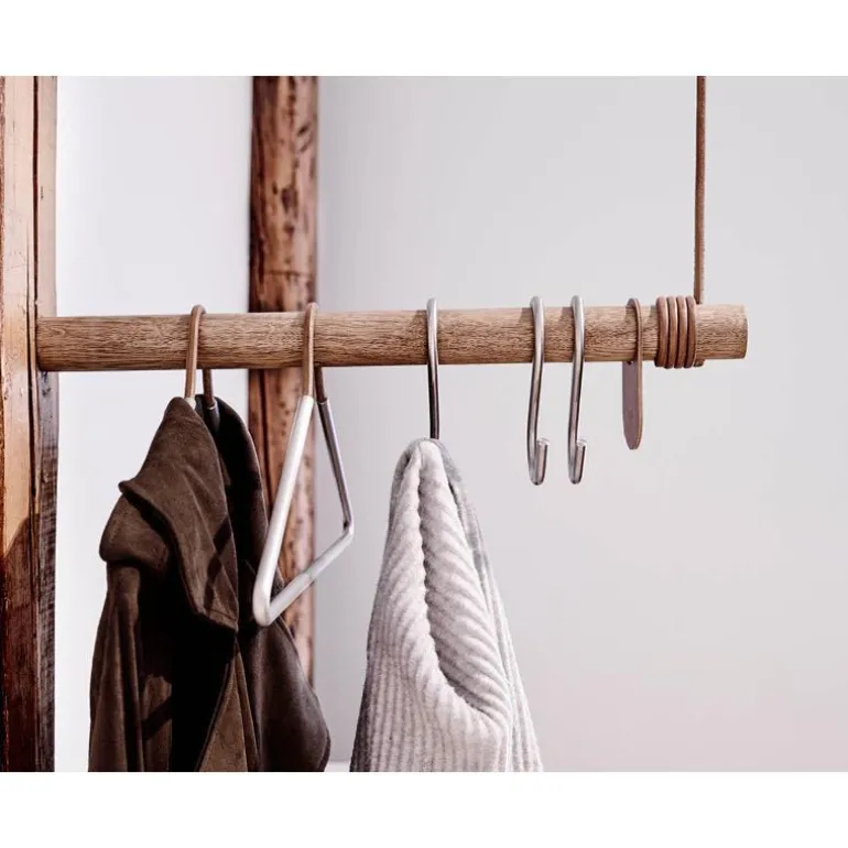 Swing Wall garderobestang 50 cm eik/skinn