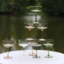 Swirl Coupe-cocktail glass 26 cl 2 stk Moss