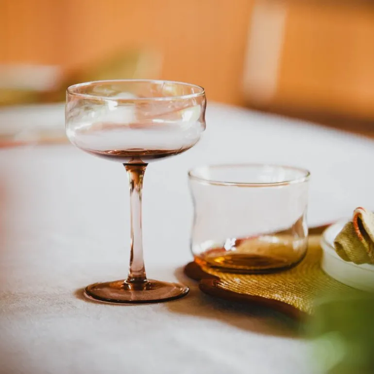 Swirl Coupe-cocktail glass 26 cl 2 stk Glow