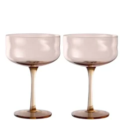 Swirl Coupe-cocktail glass 26 cl 2 stk Glow