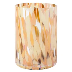 Swirl lykt/vase 19 cm brun