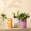 Swirl lykt/vase 19 cm hvit