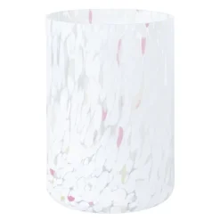 Swirl lykt/vase 19 cm hvit