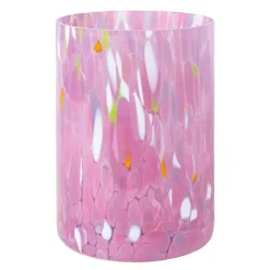 Swirl lykt/vase 19 cm rosa