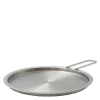 Tallerkenlokk 20 cm rustfritt stål