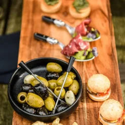 Tapasgaffel 12 stk svart