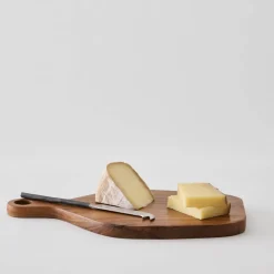 Teak skjærebrett / osteplate 30x17,5 cm tre