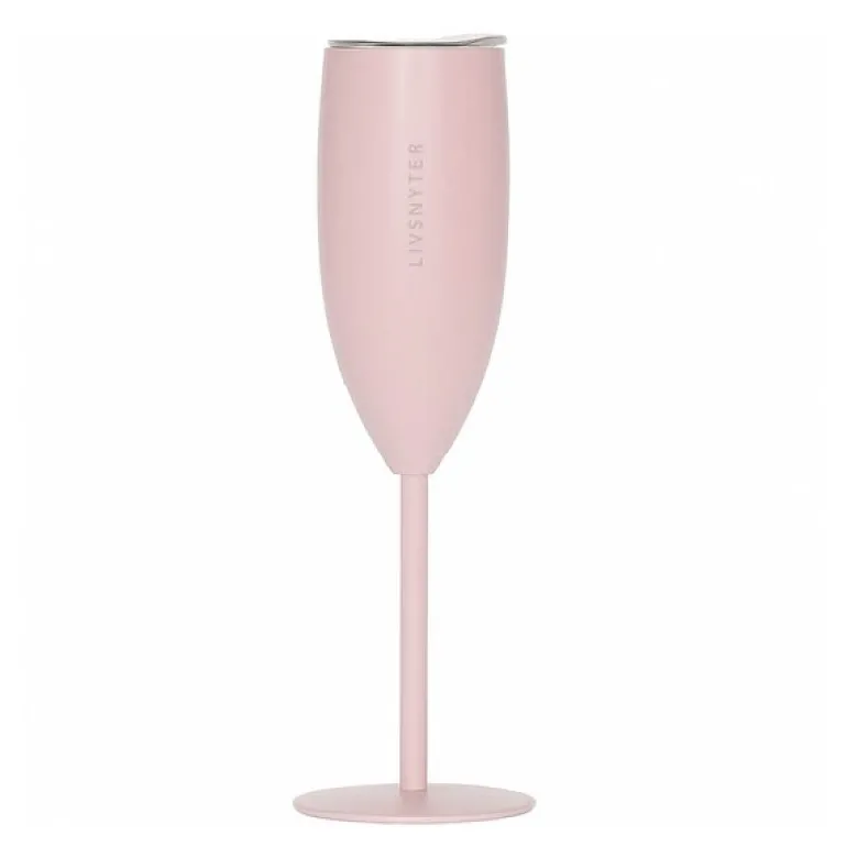 Termo champagneglass LIVSNYTER 12 cl dus rosa