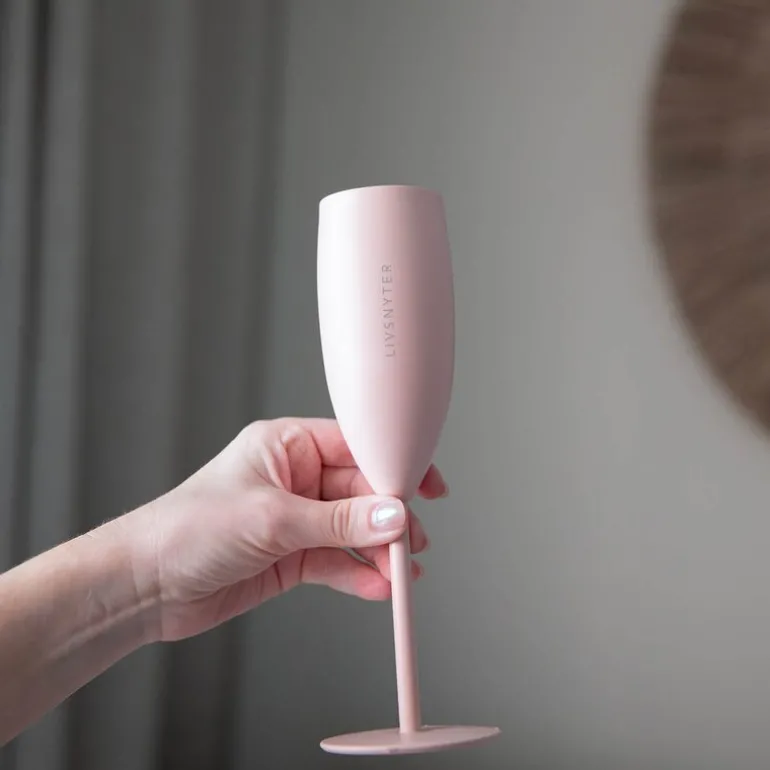 Termo champagneglass LIVSNYTER 12 cl dus rosa