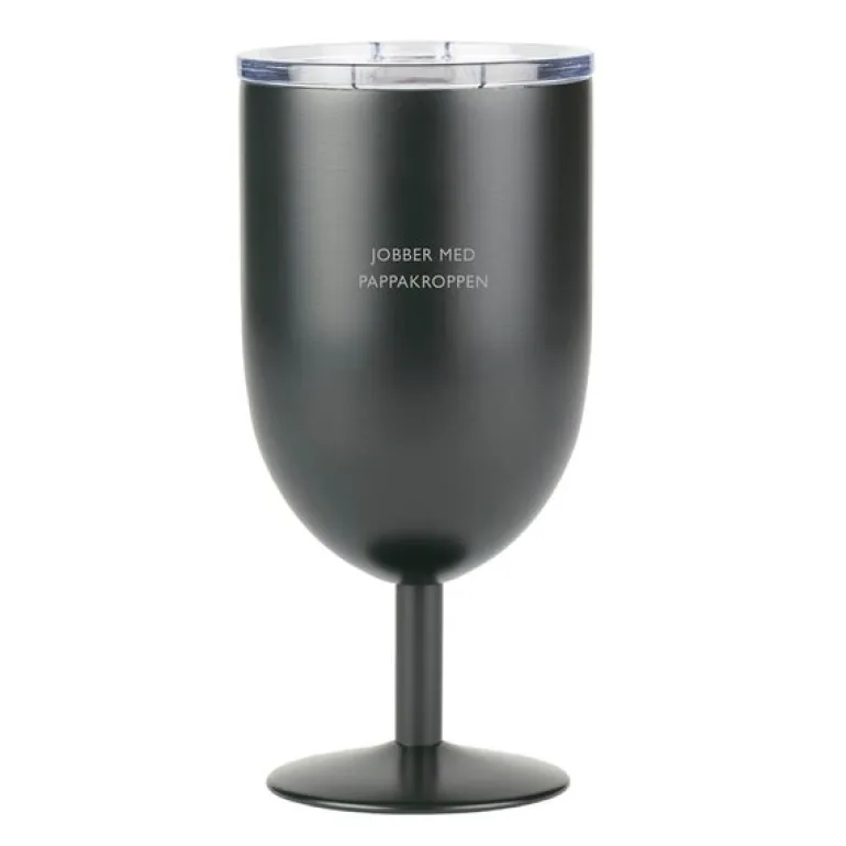 Termo ølglass JOBBER MED PAPPAKROPPEN 40 cl sort