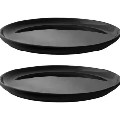Theo tallerken 22 cm 2 stk svart