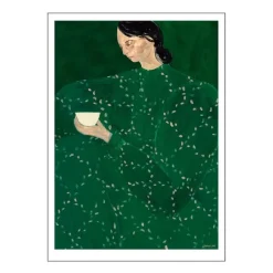 The Poster Club x Sofia Lind poster 30x40 cm coffee alone at place de clichy