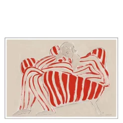 The Poster Club x Sofia Lind poster 50x70 cm red chair
