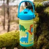 Thrive Flip Straw Kids VSS drikkeflaske 0,35L dinosaur dino jam