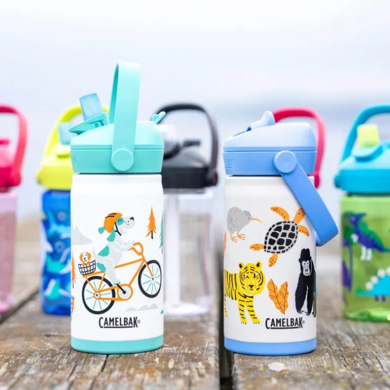 Thrive Flip Straw Kids VSS termoflaske 0,35L biking dogs