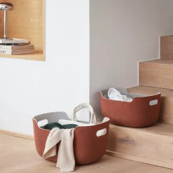 Tidy oppbevaringskurv 40x29x20 cm chestnut